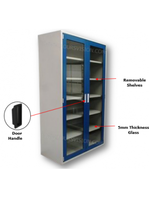 LAB STORAGE GLASS CABINET