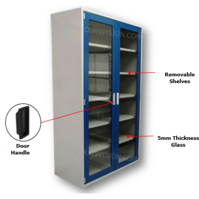 LAB STORAGE GLASS CABINET