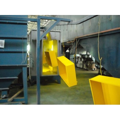 Twin Cyclone Epoxy Powder Coating Booth 